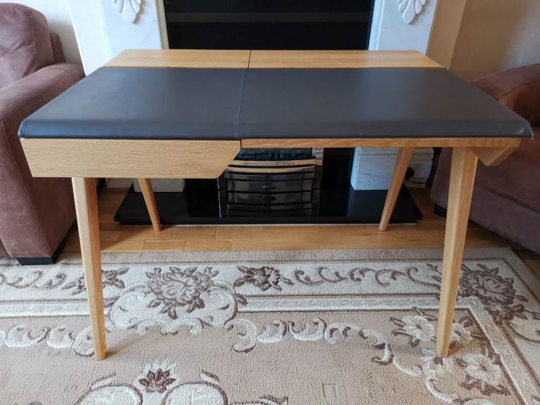 Habitat Beckett Desk Solid Oak 1 Drawer - 76cm x 103cm x 74cm
