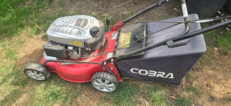 Cobra Petrol Lawn Mower with Grass Box – Good Condition