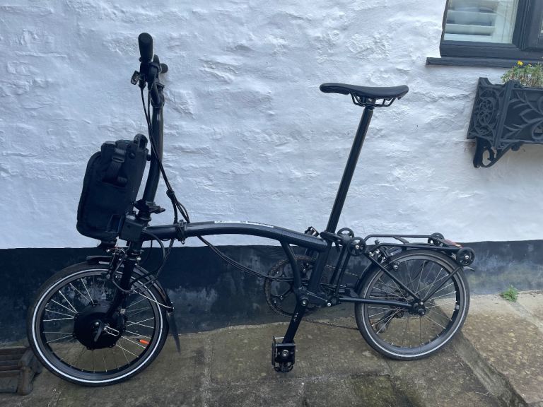 Brompton P Line 4 speed electric folding bike