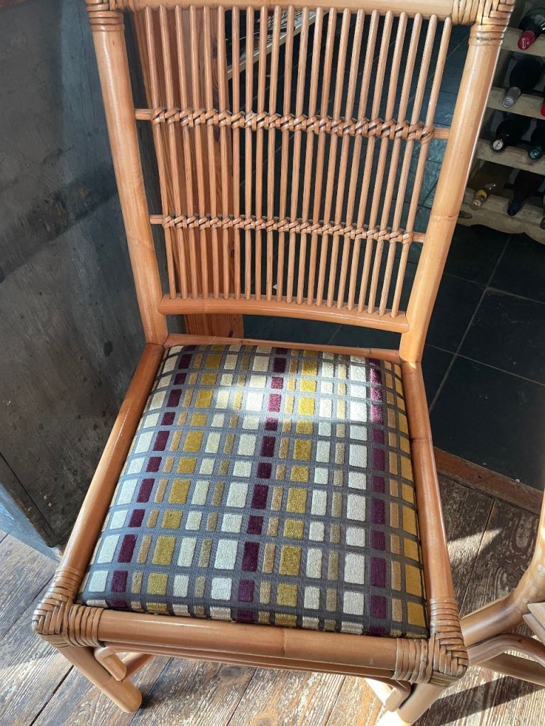 Bamboo dining chairs 