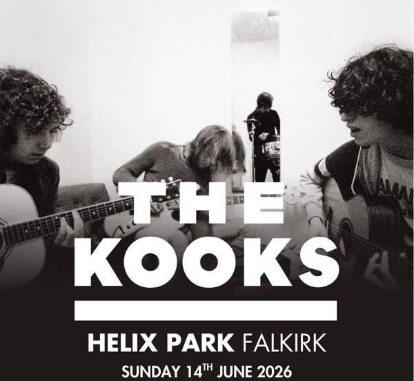 The Kooks Helix Park Falkirk Festival Ticket - Sunday 14th June 2026