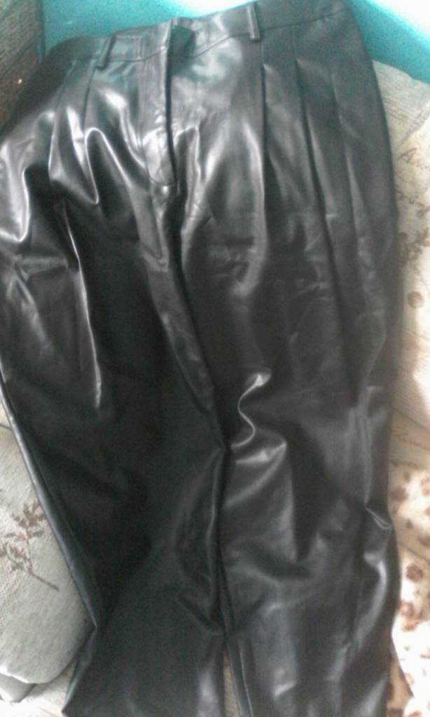 NEW TU LEATHER LOOK WOMEN'S TROUSERS