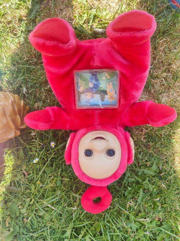 Red Teletubby Po Soft Toy with Screen – Good Condition