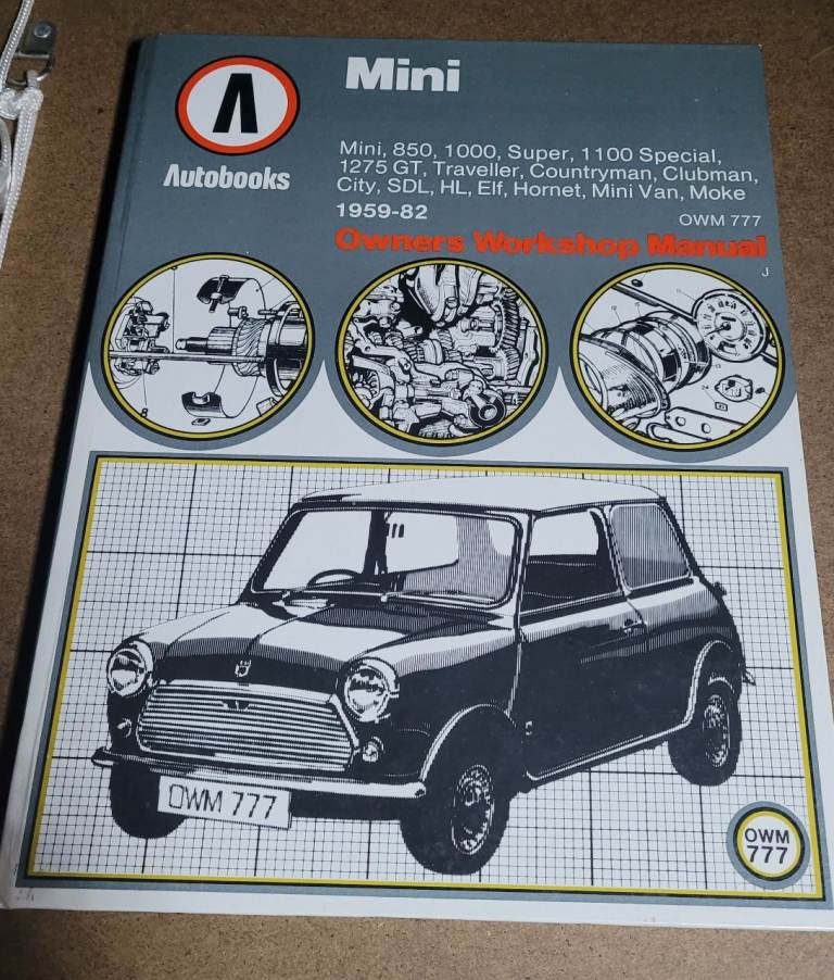 Mini Autobooks – Owners Workshop Manual 1959 - 82 For Mini Excellent Condition ml