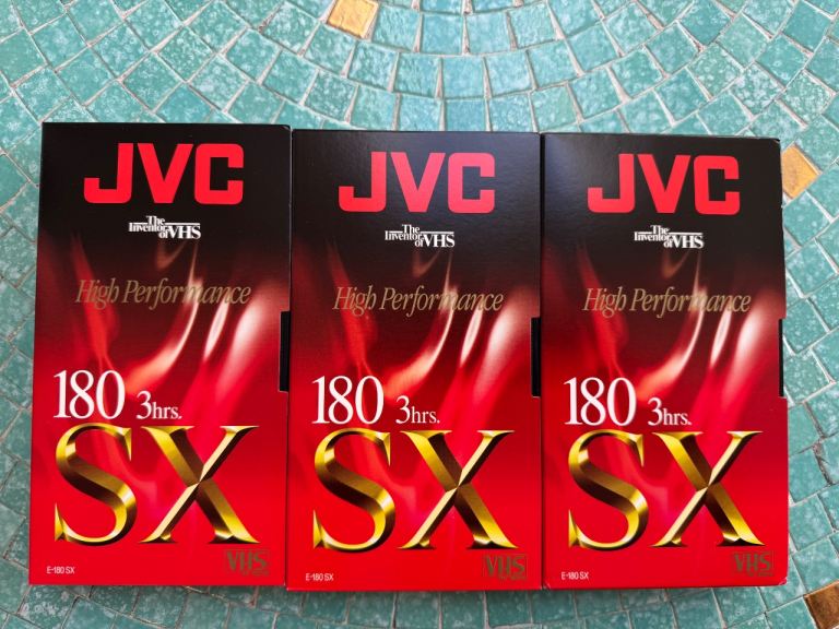 Blank Unused Video Tapes x 3 