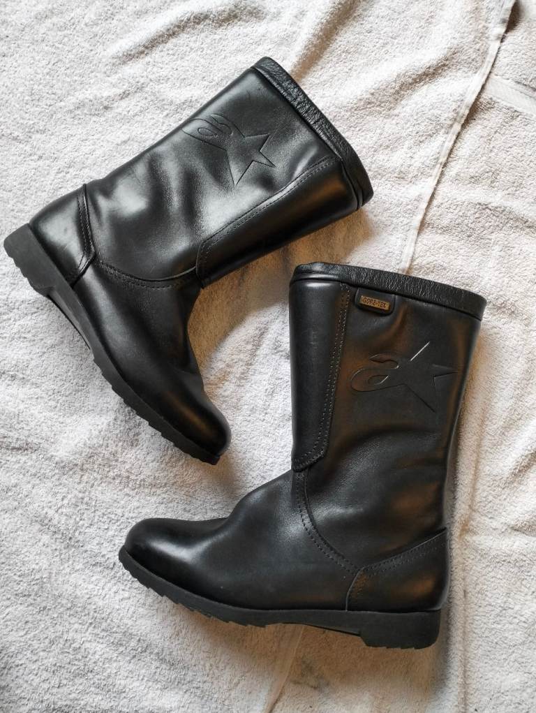 Alpinestars Ladies Gore-Tex Leather Motorcycle Boots Black Size EU 38 UK 5