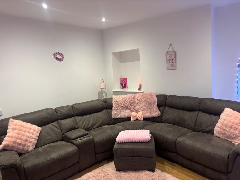 Power Recliner 5 Seater Corner Sofa (DFS)