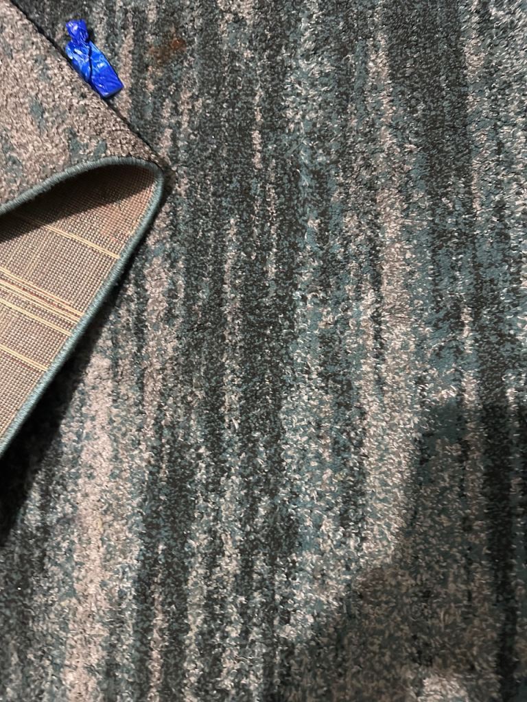 Teal rug