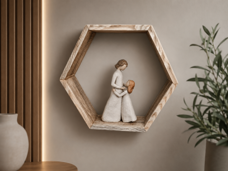 Floating shelf Hexagon