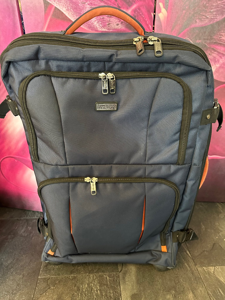 Dark blue suitcase