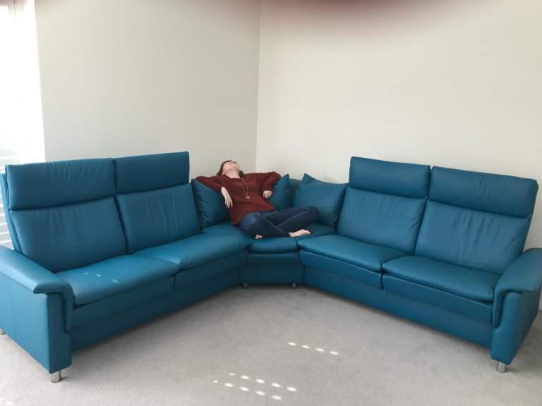 Stressless by Ekornes 5-Seater Leather Corner Sofa with Recliners