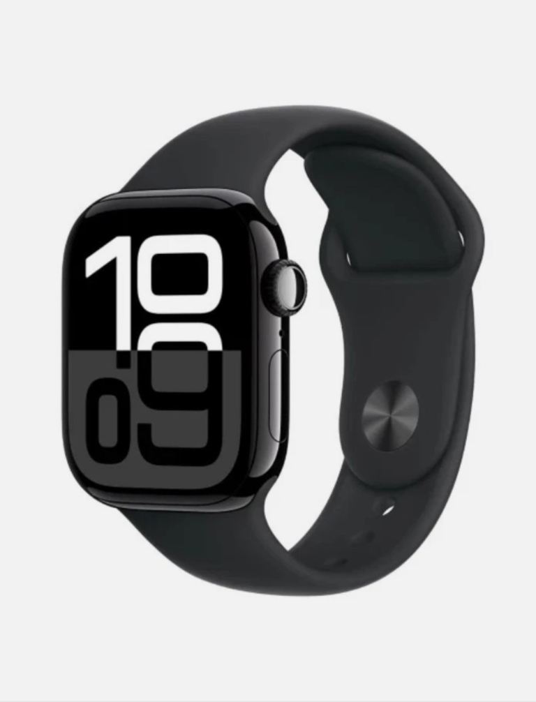 Apple Watch Series 10 46mm GPS Aluminium Case Jet Black Sport Band S/M 