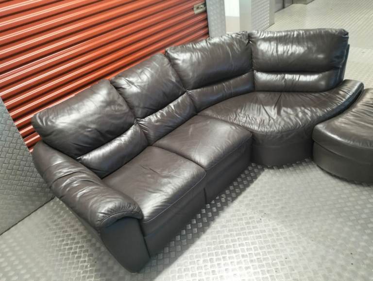 LEATHER JOHN LEWIS CORNER SOFA DELIVERY AVAILABLE TODAY 
