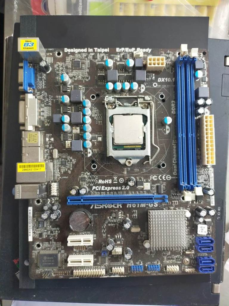 AS ROCK H61M-DG3 MOTHERBOARD + INTEL CORE i3-2120 3.30GHz SOCKET LGA1155 CPU