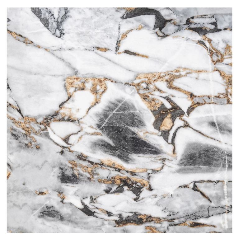 Gloss Black/Gold Marble Wall & Floor Tile 60x60cm