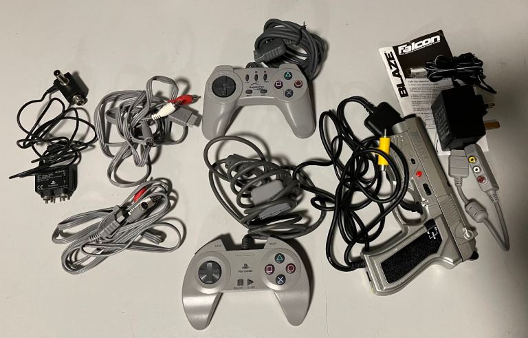 Playstation Accessories Lot including Joypads & Lightgun
