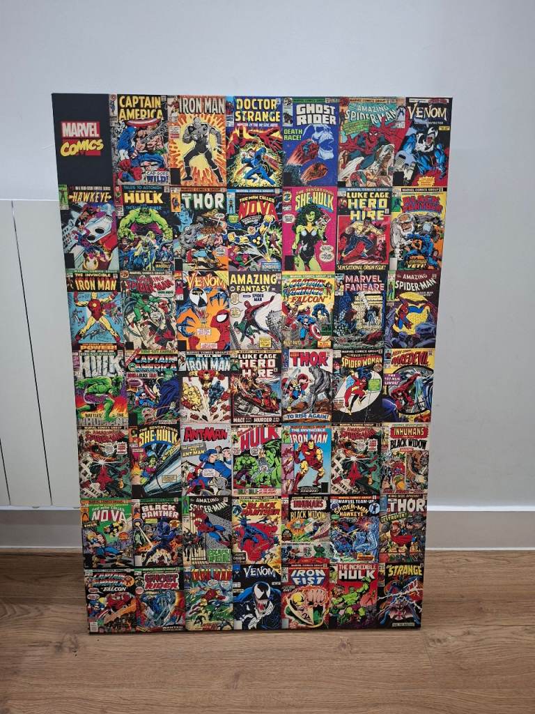 Marvel Comics Canvas Art – Excellent Condition