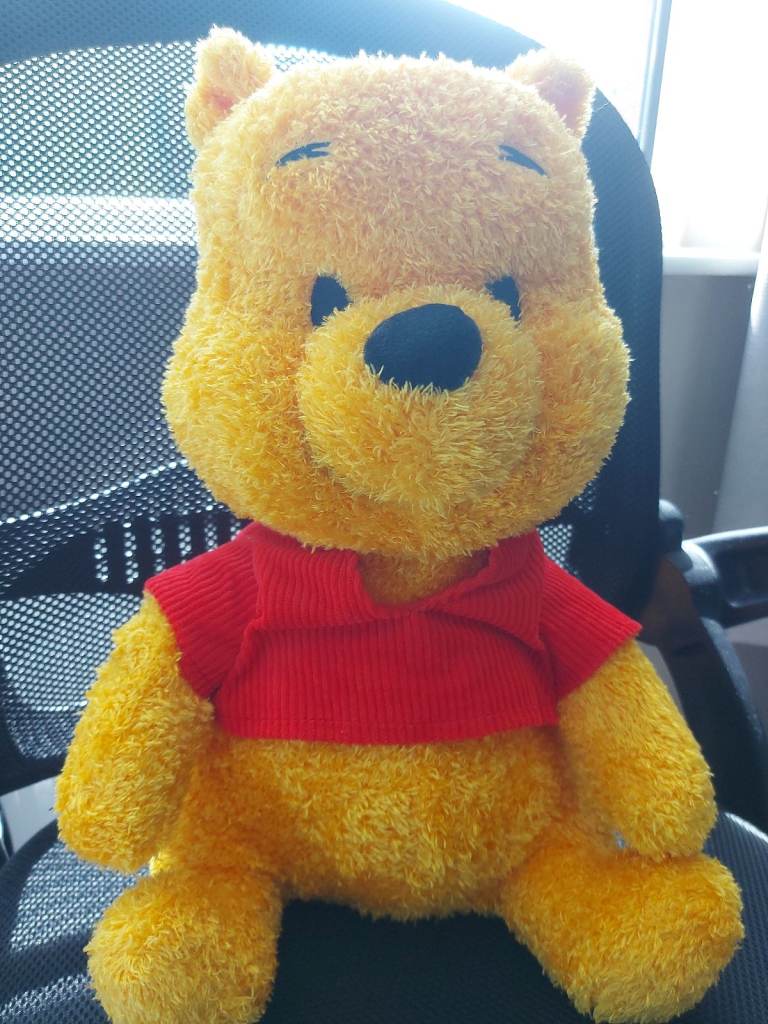 DisneyStore official Winnie the Pooh weighted teddy