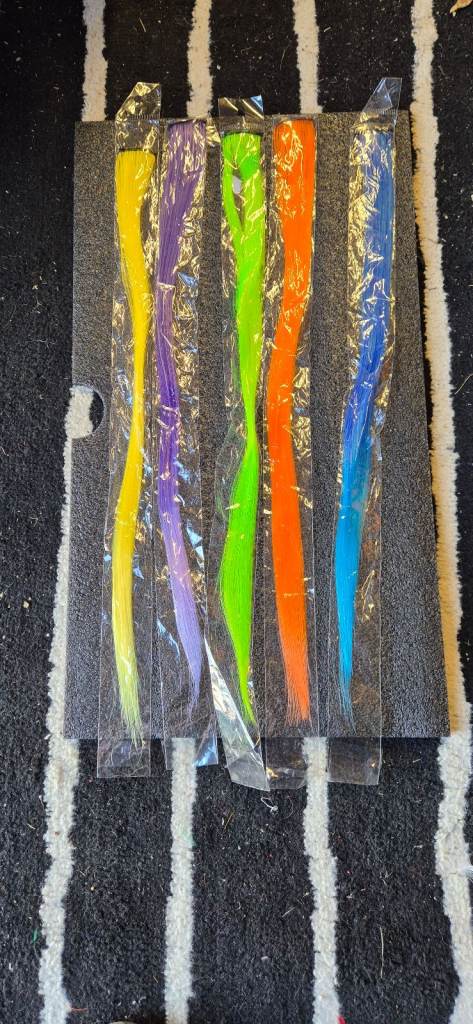 New coloured hair extensions x5