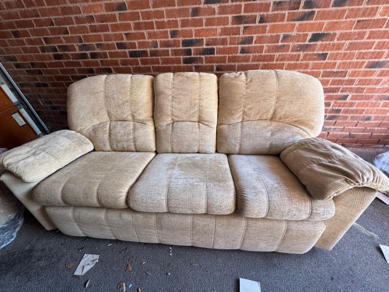 Three seated sofa/footrest