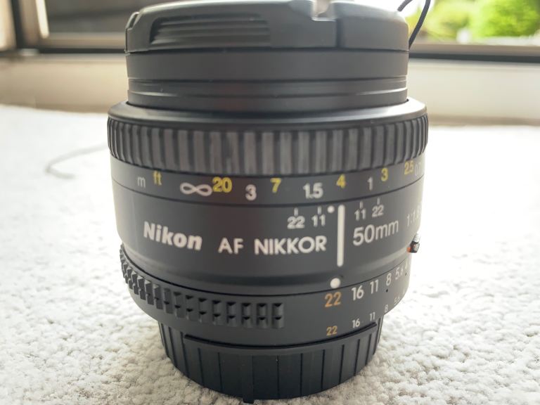 Nikon AF Nikkor 50mm 1:1.8 Lens - as new