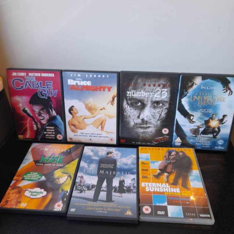 7x Jim Carrey DVDs