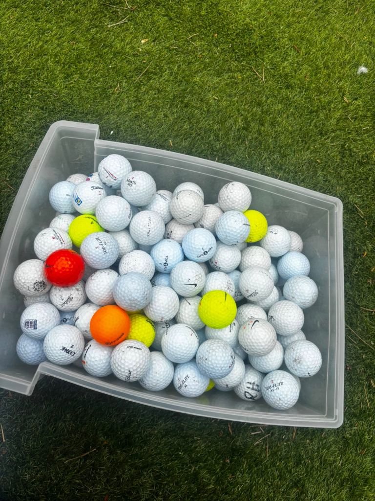 Large Bucket of Used Golf Balls – Mixed Brands