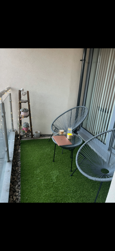 Garden furniture, set of three 