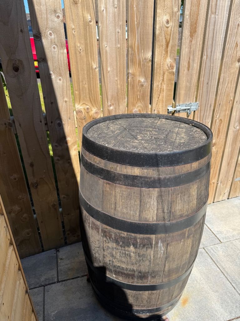 Whiskey barrel £40