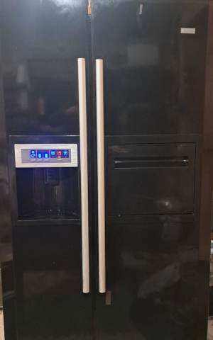 Black American style fridge freezer for sale