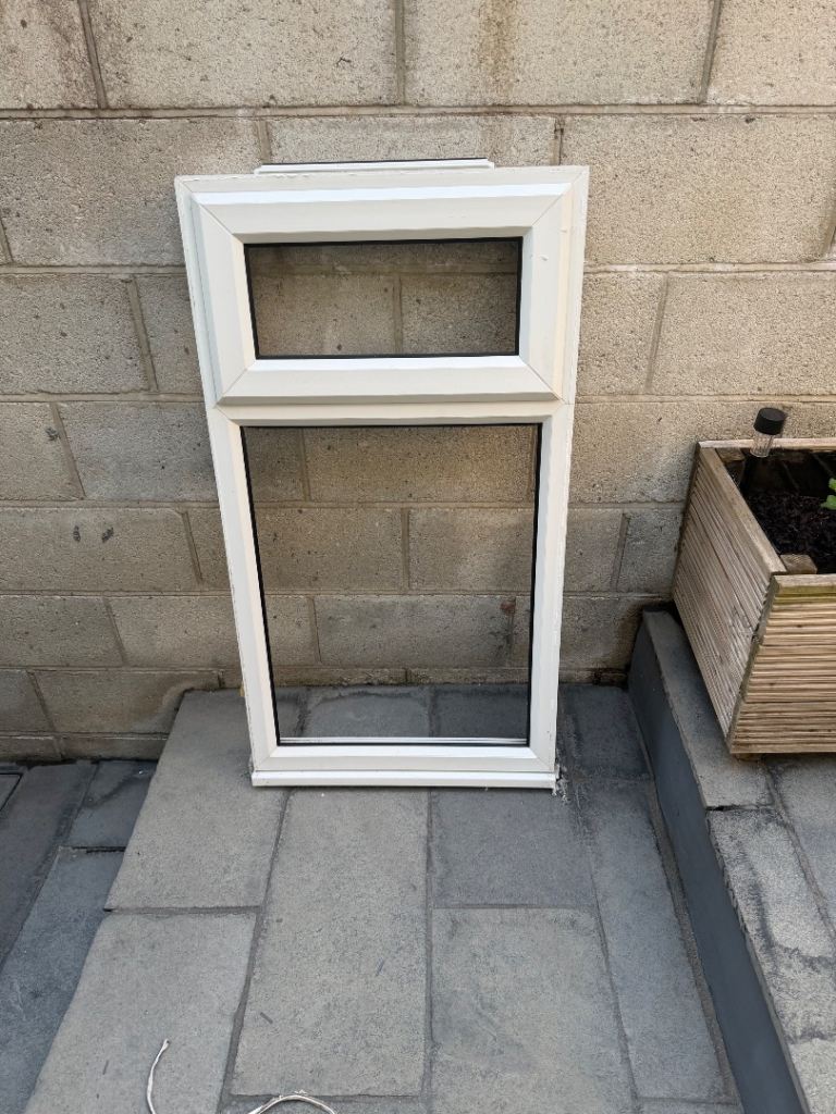 White UPVC Window Frame – Good Condition