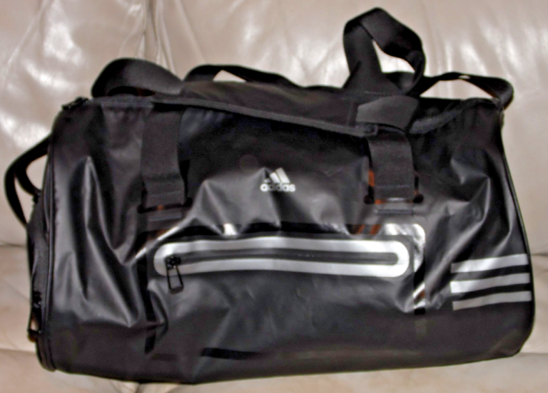 ADIDAS SPORT CLIMACOOL CARRIER SHOULDER DUFFEL BAG BLACK LIGHTWEIGHT