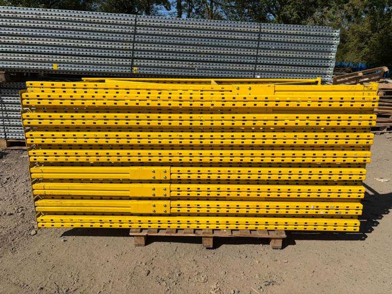 REDIRACK USED PALLET RACKING INDUSTRIAL WAREHOUSE STORAGE FRAMES BEAMS LEGS 