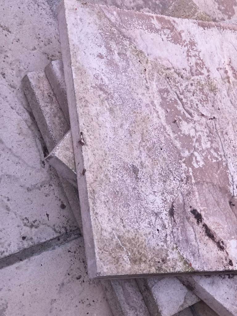 New Garden Paving Slabs - Fair Condition