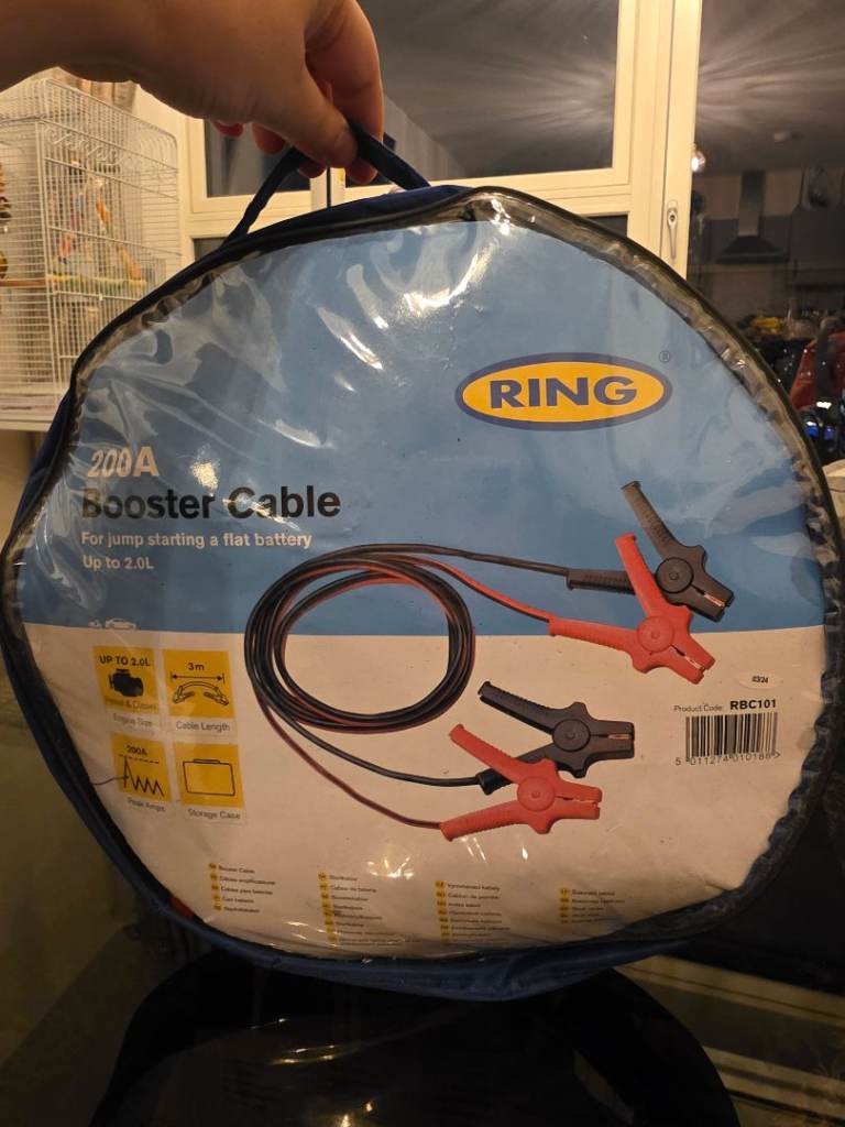 RING 200A Booster Cable Battery Charger 3M