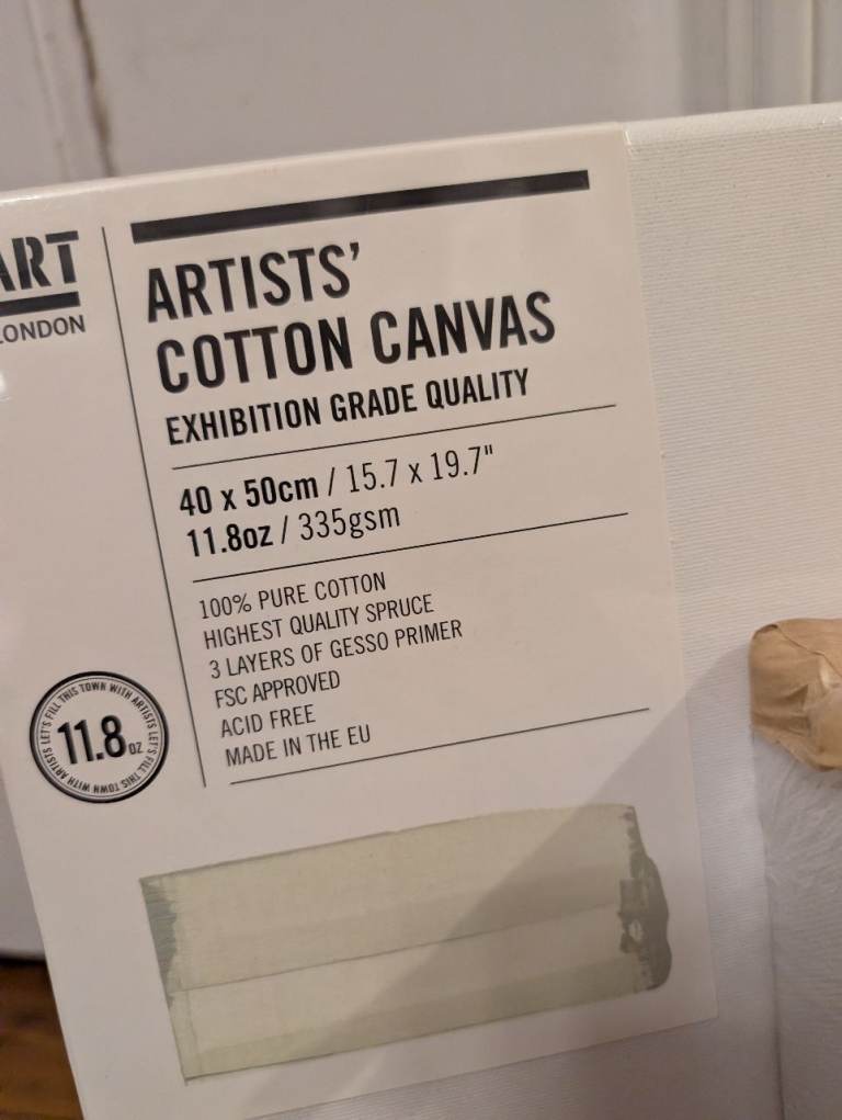 New Artists' Cotton Canvases & GoodHome Picture Frame