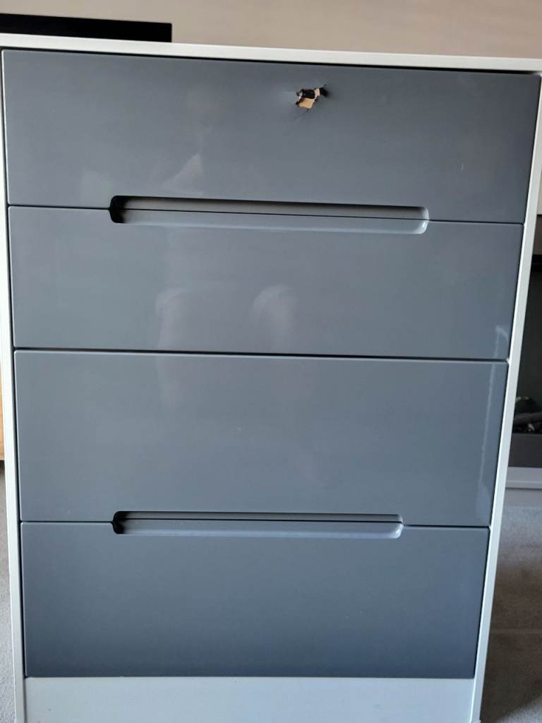 Chest of drawers with matching bedside cupboard