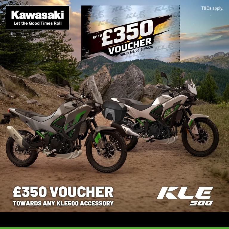 NEW 2026 Kawasaki Motorcycle KLE 500 Black Adventure 
