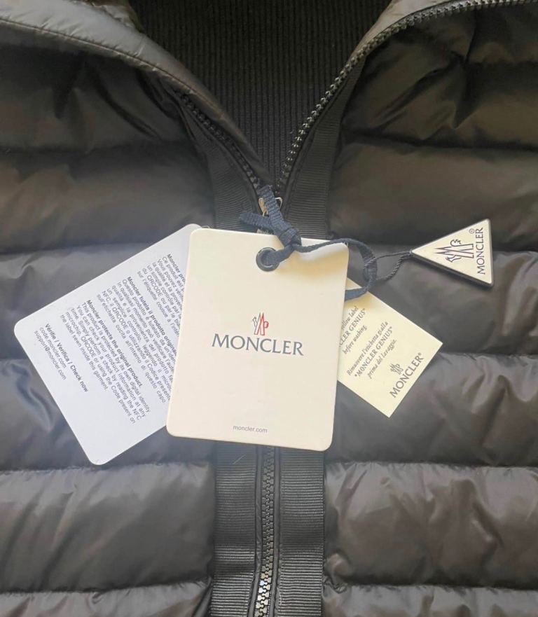 Moncler Hooded Cardigan Black – Brand New with Tags