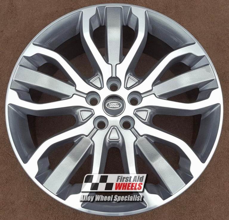 R306DCG Swap RANGE ROVER SPORT 4x 21'' GENUINE STYLE 5007 GREY DIAMOND CUT ALLOY WHEELS