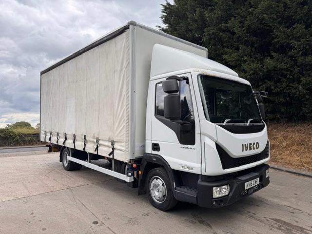 2016 16 Iveco Eurocargo 75-160 E6 20ft6 curtainsider underslung tail-lift