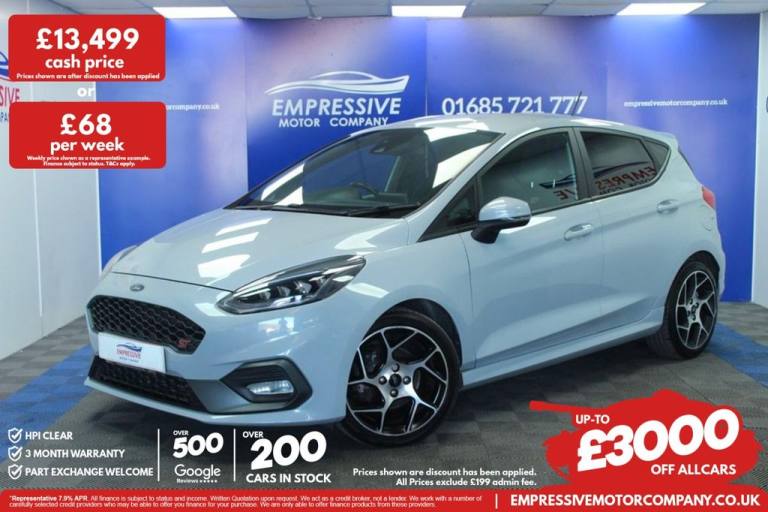 2018 18 FORD FIESTA 1.5T ECOBOOST ST-2 HATCHBACK 5DR PETROL MANUAL EURO 6 (200 P