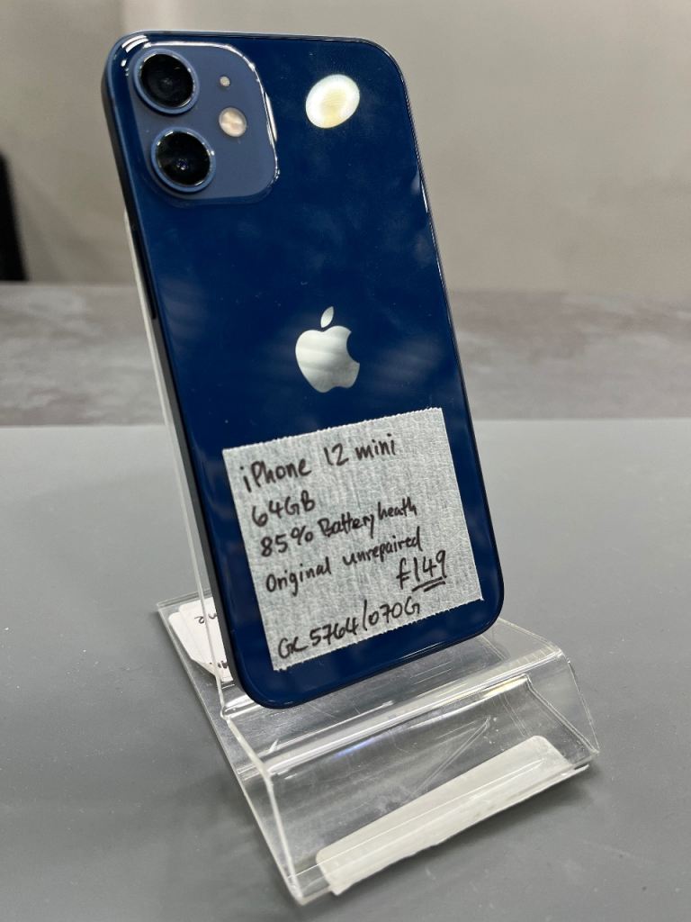 Apple iPhone 12 mini 64GB - Blue, Good Condition