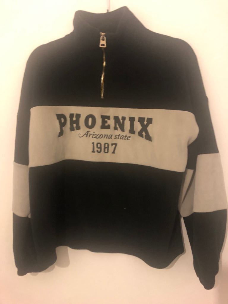 Phoenix Arizona State 1987 Half-Zip Sweatshirt – Good Condition