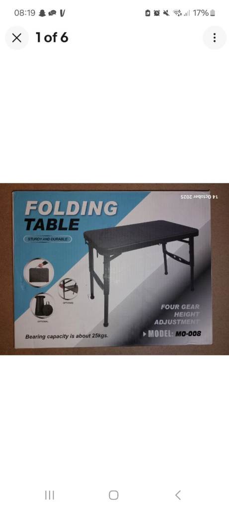 Portable Folding Camping Table and Telescopic Stool Set Picnic/Party/Dining 