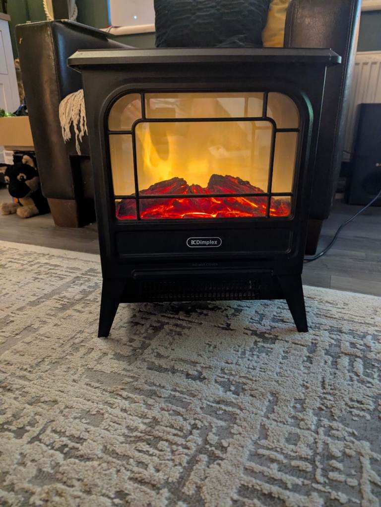 Dimplex MCFSTV12 Electric Fireplace – Black, Good Condition
