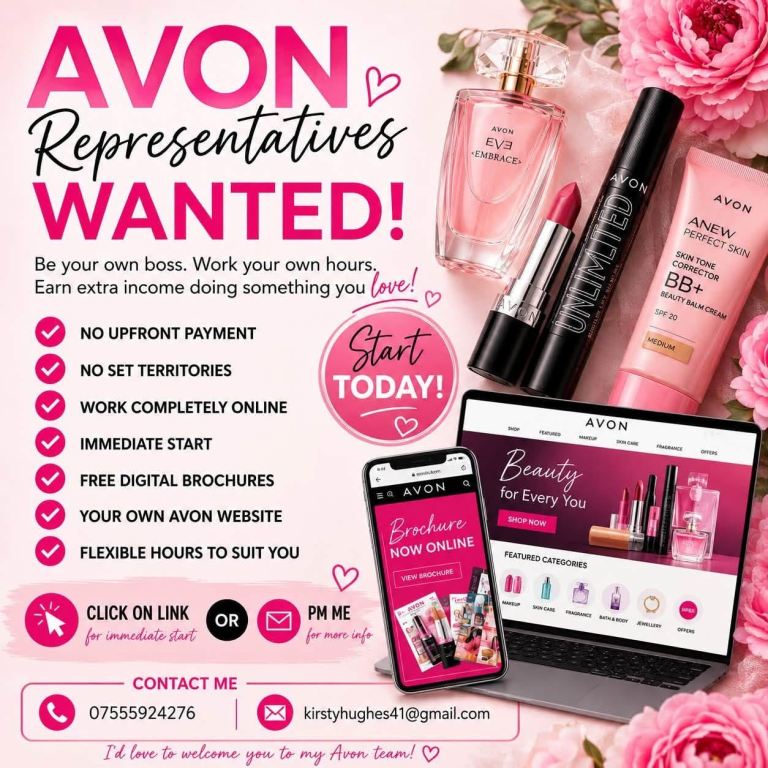 Avon Representatives Wanted – Earn Extra Income