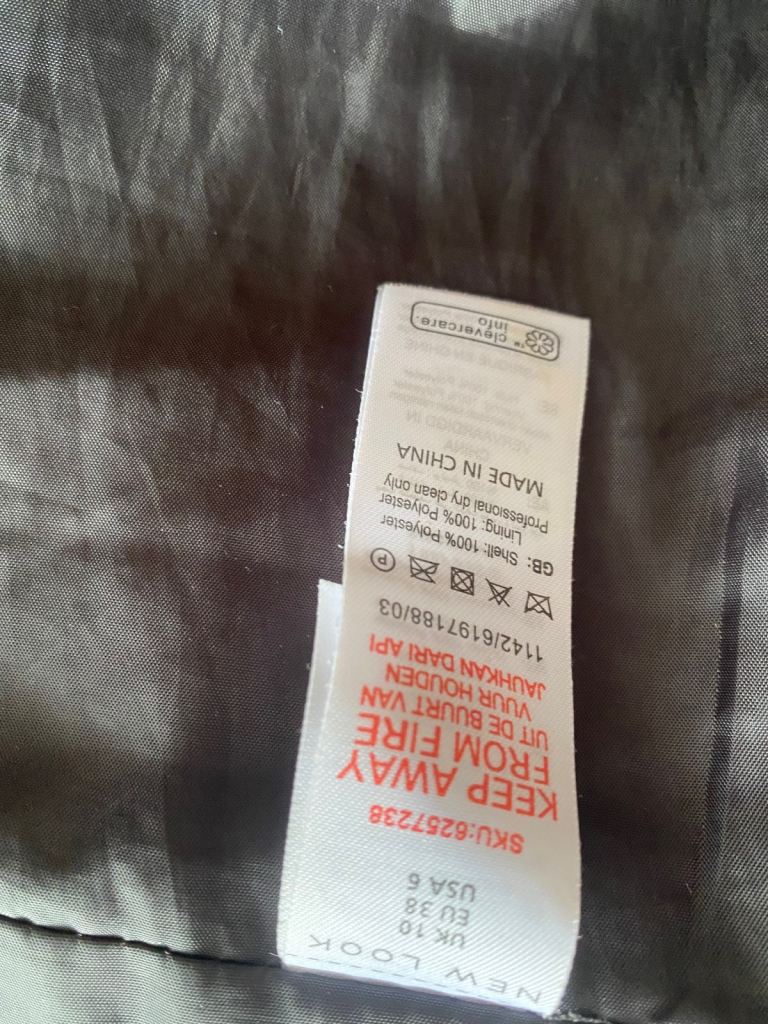 New Look Ladies Teddy Bear Coat Size 10