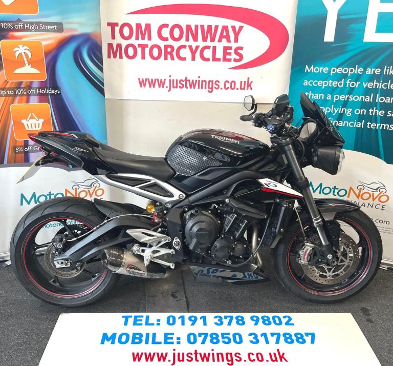 TRIUMPH STREET TRIPLE 765 RS, 2017(17), 14,349 MILES, FSH, YOSHI SILENCER, £4995