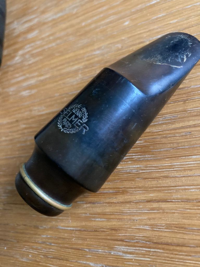 3 saxophone mouthpieces inc selmer meyer and berg (1 alto 2 tenor)